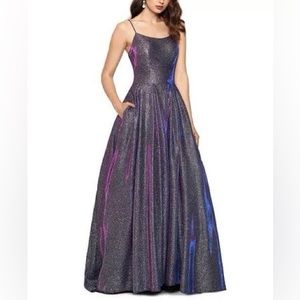 Sparkly purple dress, size 2, prom/pageant